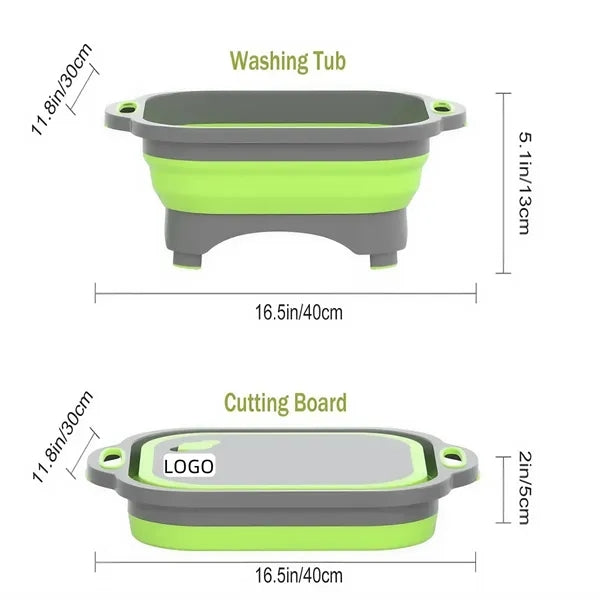 3 in 1 Collapsible Cutting Board