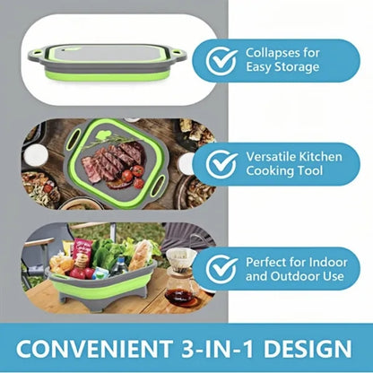 3 in 1 Collapsible Cutting Board
