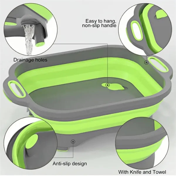 3 in 1 Collapsible Cutting Board