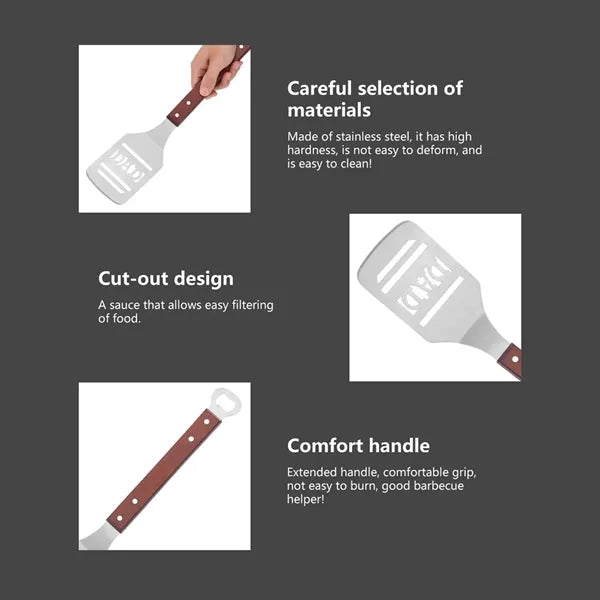 2-in-1 BBQ Frying Spatula with Bottle Opener