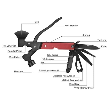 14 in 1 Multitool Camping Tool