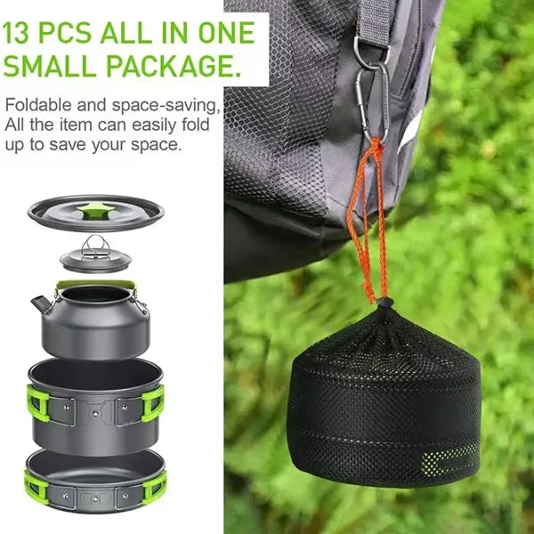 Portable  Camping Cookware Set "