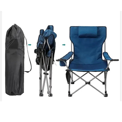 Folding Outdoor Camping Chair with carry Bag and Cup Holder