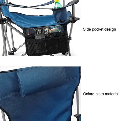 Folding Outdoor Camping Chair with carry Bag and Cup Holder