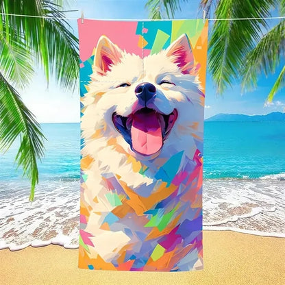 Custom 2 in 1 Foldable Microfiber Beach Towel Backpack