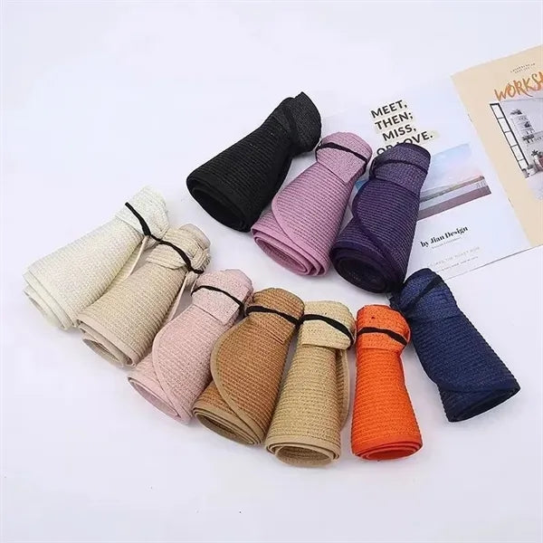 Foldable Straw Sun Visor