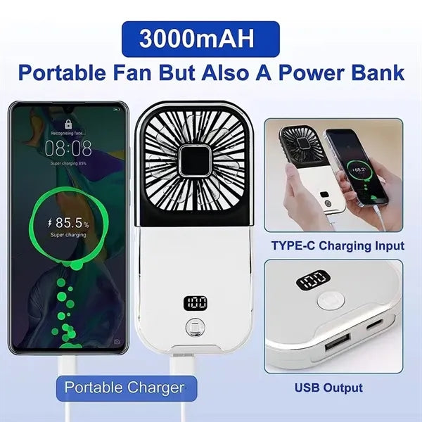 Multifunctional Mini Portable Handheld Fan