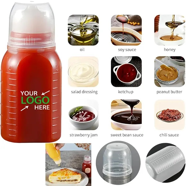 Squeeze Bottle with Scale for Sauces Liquids 30ML 60ML 100ML