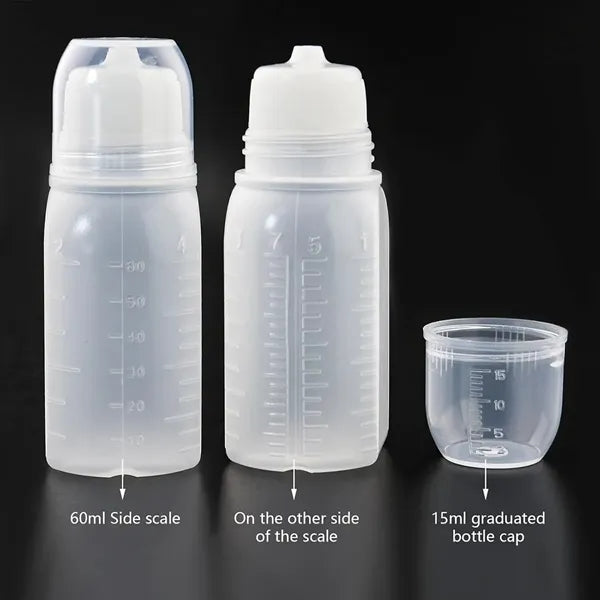 Squeeze Bottle with Scale for Sauces Liquids 30ML 60ML 100ML