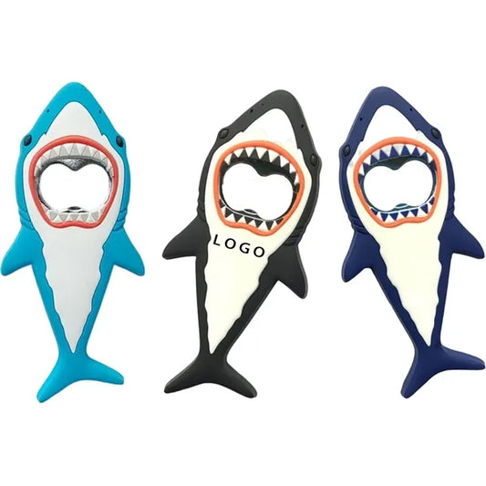 Multifunctional Shark Shape Fridge Magnetic Bottle Opener