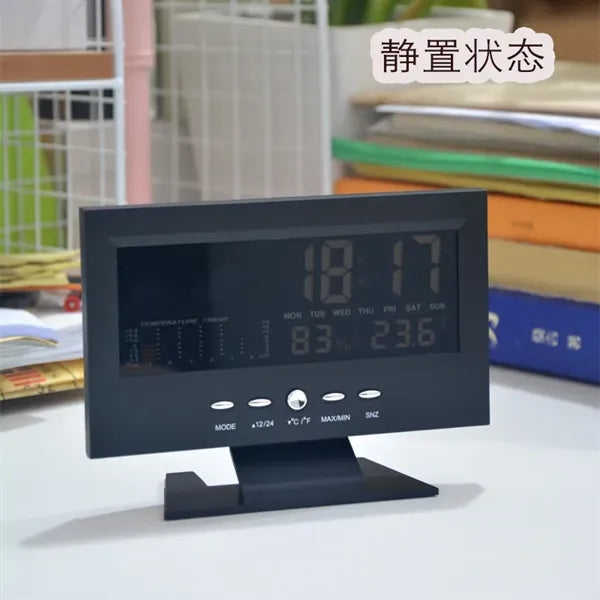Weather Clock Color Screen Displays Temperature & Humidity