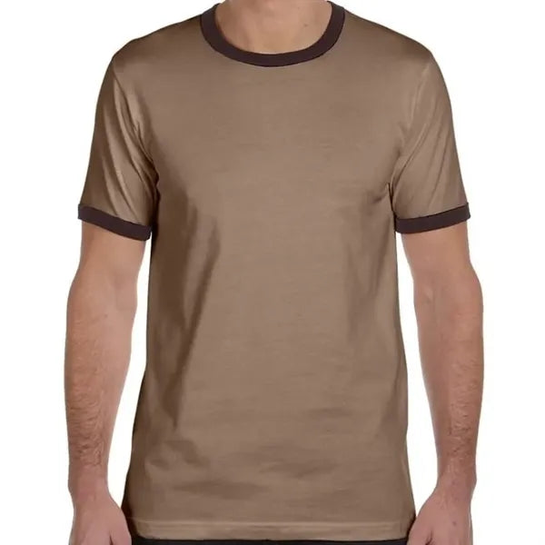 Bella Mens Jersey Short-Sleeve Ringer T-Shirt