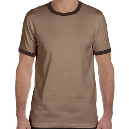 Bella Mens Jersey Short-Sleeve Ringer T-Shirt