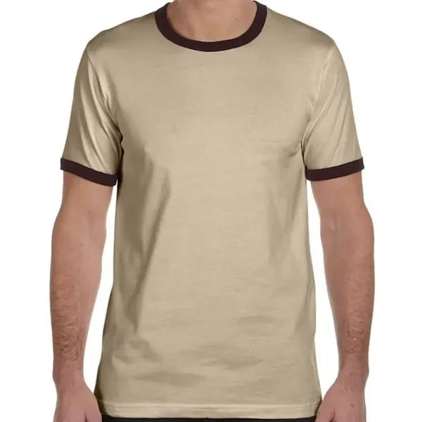 Bella Mens Jersey Short-Sleeve Ringer T-Shirt