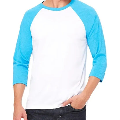 Bella Unisex 3/4-Sleeve Baseball T-Shirt