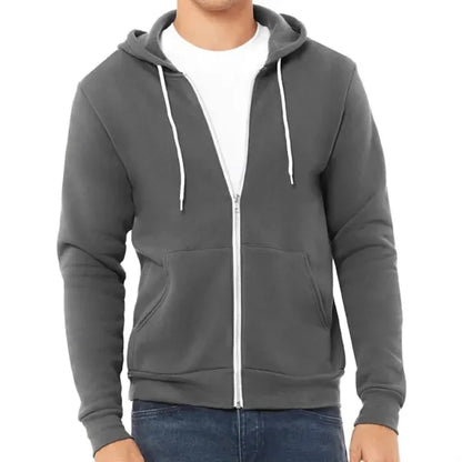Bella Unisex Poly-Cotton Fleece Full-Zip Hoodie
