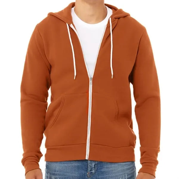Bella Unisex Poly-Cotton Fleece Full-Zip Hoodie