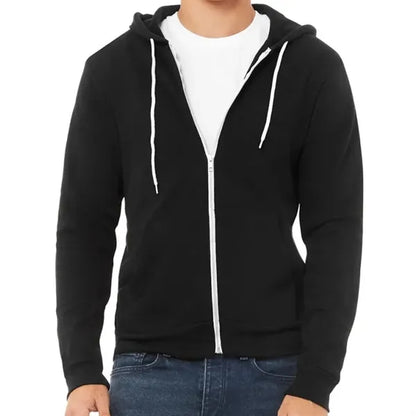Bella Unisex Poly-Cotton Fleece Full-Zip Hoodie