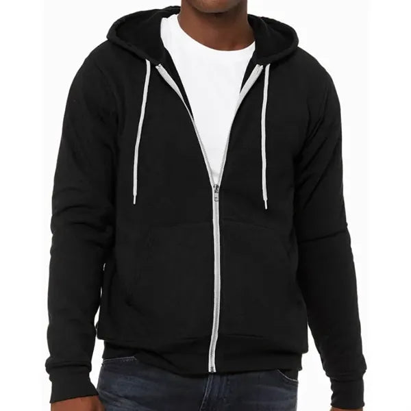 Bella Unisex Poly-Cotton Fleece Full-Zip Hoodie