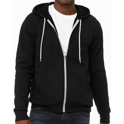 Bella Unisex Poly-Cotton Fleece Full-Zip Hoodie