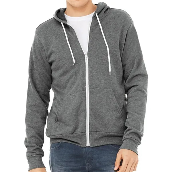 Bella Unisex Poly-Cotton Fleece Full-Zip Hoodie
