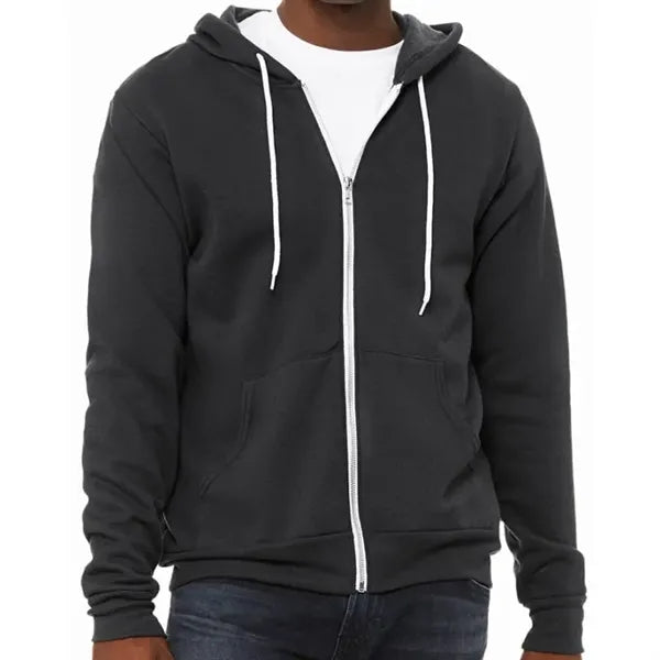 Bella Unisex Poly-Cotton Fleece Full-Zip Hoodie