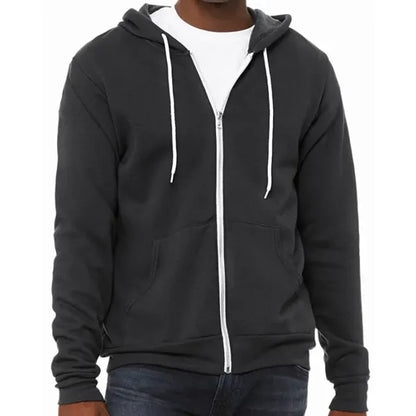 Bella Unisex Poly-Cotton Fleece Full-Zip Hoodie