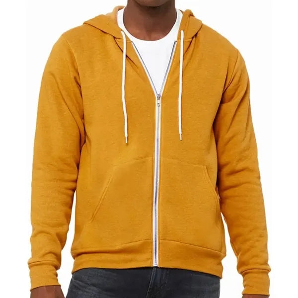 Bella Unisex Poly-Cotton Fleece Full-Zip Hoodie