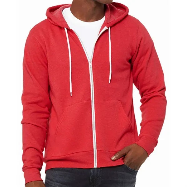 Bella Unisex Poly-Cotton Fleece Full-Zip Hoodie