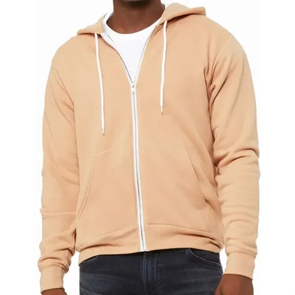 Bella Unisex Poly-Cotton Fleece Full-Zip Hoodie