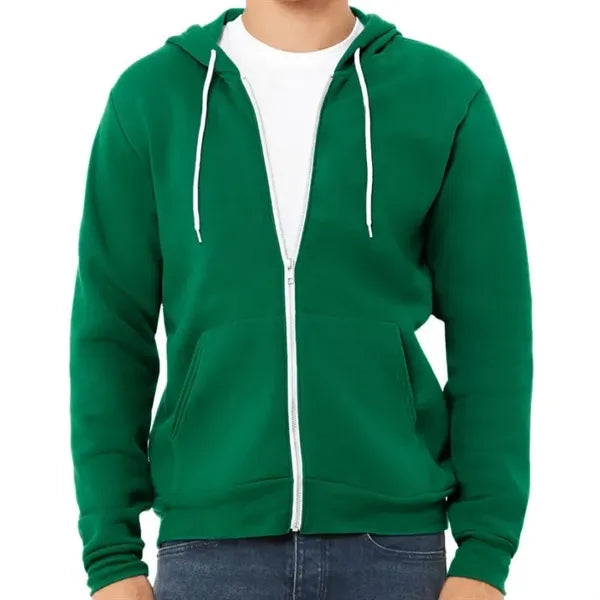 Bella Unisex Poly-Cotton Fleece Full-Zip Hoodie