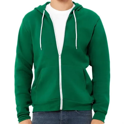 Bella Unisex Poly-Cotton Fleece Full-Zip Hoodie