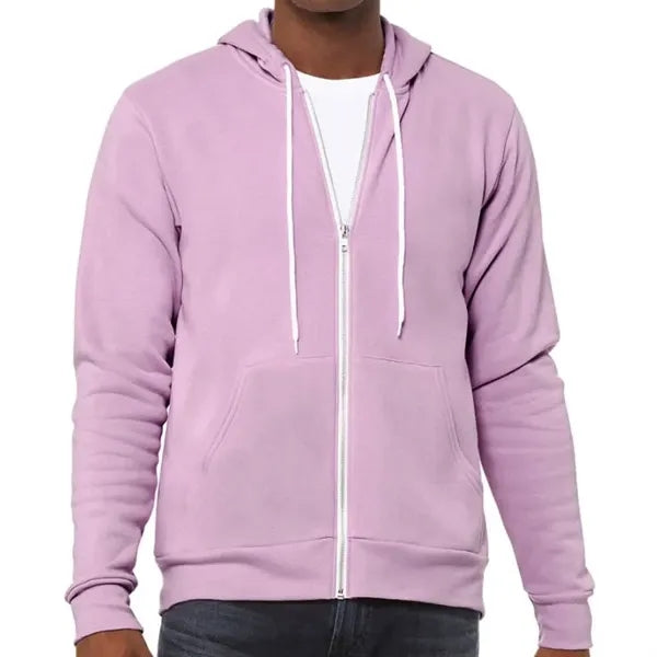 Bella Unisex Poly-Cotton Fleece Full-Zip Hoodie