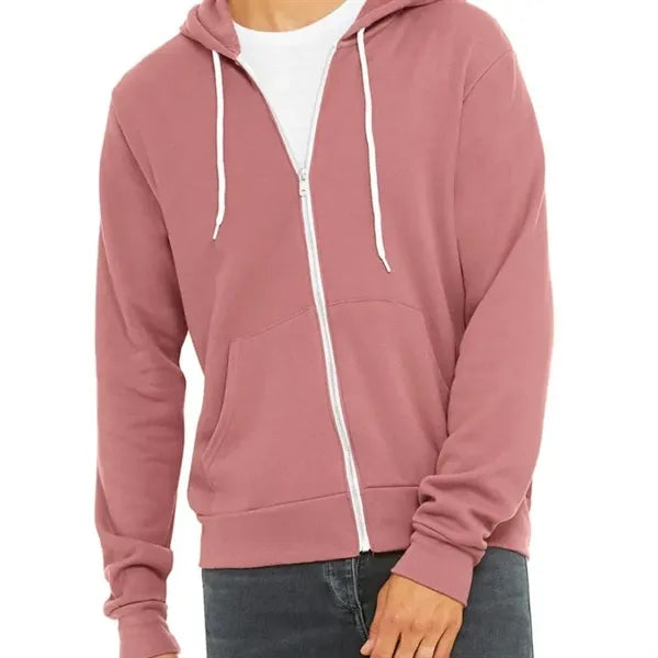 Bella Unisex Poly-Cotton Fleece Full-Zip Hoodie
