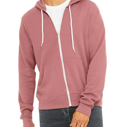 Bella Unisex Poly-Cotton Fleece Full-Zip Hoodie