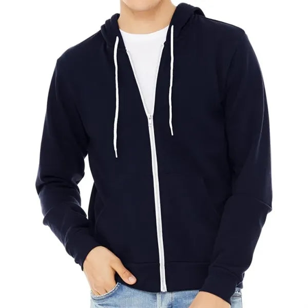 Bella Unisex Poly-Cotton Fleece Full-Zip Hoodie