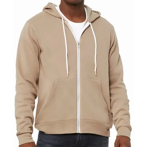 Bella Unisex Poly-Cotton Fleece Full-Zip Hoodie