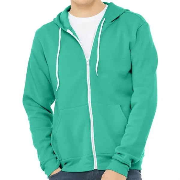 Bella Unisex Poly-Cotton Fleece Full-Zip Hoodie