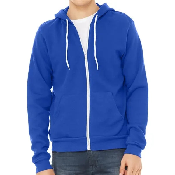 Bella Unisex Poly-Cotton Fleece Full-Zip Hoodie