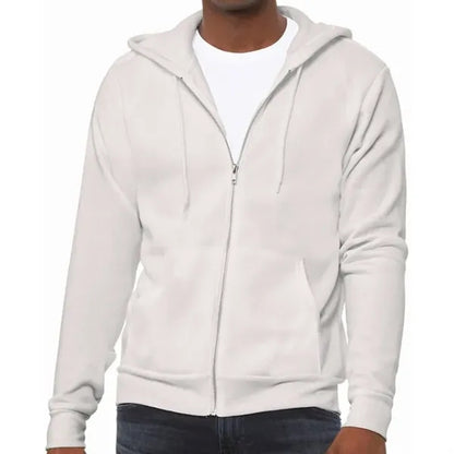 Bella Unisex Poly-Cotton Fleece Full-Zip Hoodie