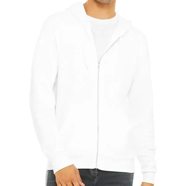 Bella Unisex Poly-Cotton Fleece Full-Zip Hoodie