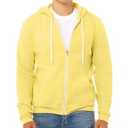 Bella Unisex Poly-Cotton Fleece Full-Zip Hoodie