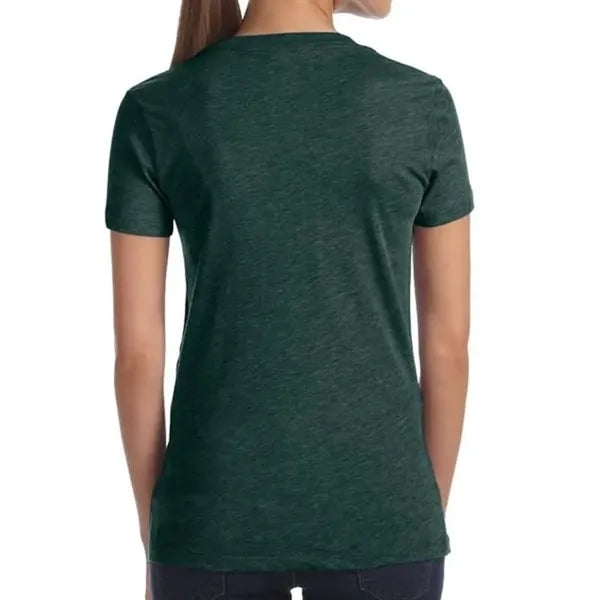 Bella Ladies Triblend Short-Sleeve Deep V-Neck T-Shirt