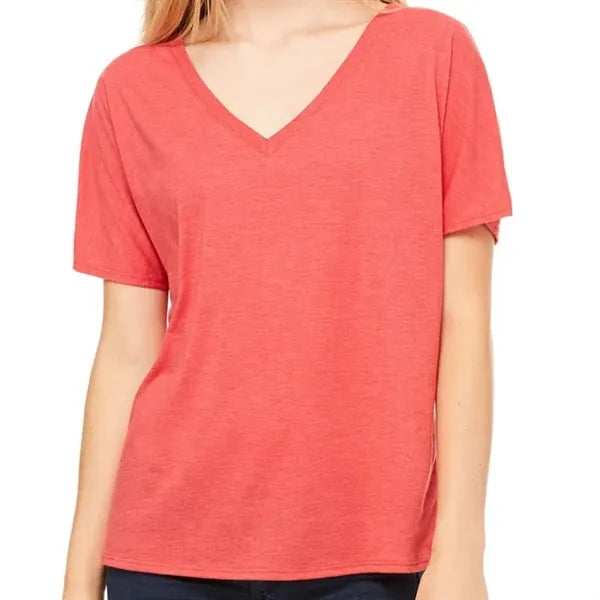 Bella Ladies Slouchy V-Neck T-Shirt