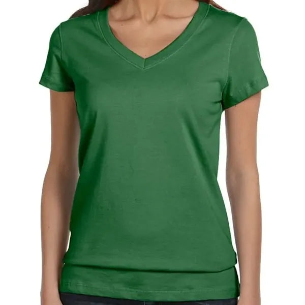 Bella Ladies Jersey Short-Sleeve V-Neck T-Shirt