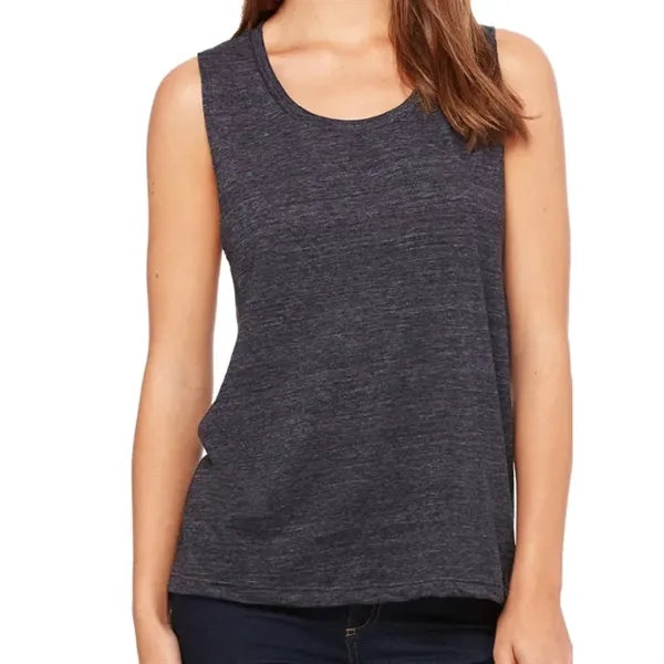 Bella Ladies Flowy Scoop Muscle Tank