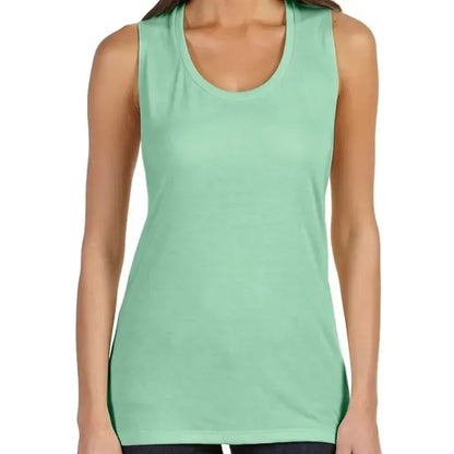 Bella Ladies Flowy Scoop Muscle Tank