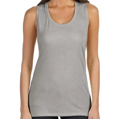 Bella Ladies Flowy Scoop Muscle Tank
