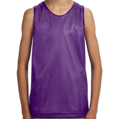 A4 Youth Reversible Mesh Tank Top