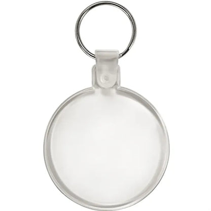 Circle Soft Plastic Keychains